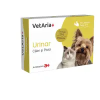 VETARIA+ Urinar, supliment sistem urinar câini și pisici, Pui, capsule VETARIA+ Urinar, XS-XL, supliment sistem urinar câini și pisici, Pui, cutie, 30 capsule