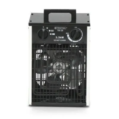 Resigilat -Aeroterma electrica TDS 20, Putere incalzire pana la 3300W, Debit de aer 355 m3/h, Termostat, Protectie IP44