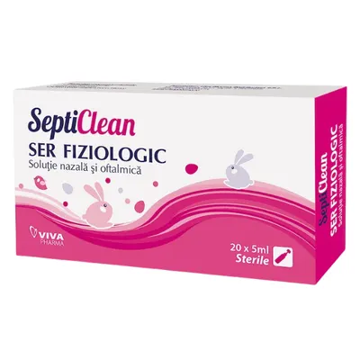 SeptiClean Ser fiziologic monodoze, Viva Pharma | 20 x 5 ml