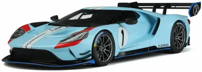 Model de colecție GT Spirit Modern: Mașini - Ford GT Mk.2 #1 (Light Blue) (2020)