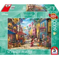 Puzzle Thomas Kinkade - Disney - Mickey si Minnie in Mexico 6000