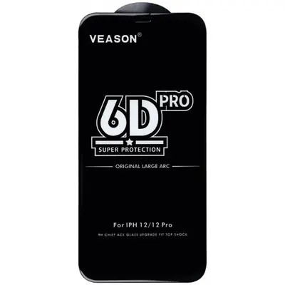 Folie de protectie Ecran Veason PRO pentru Motorola Moto E32s / E22s / E32 / G22, Sticla Securizata, Full Glue, 6D, Neagra