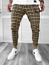 Pantaloni barbati casual in carouri 11960 B4-5.1