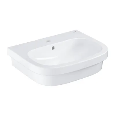 Lavoar baie pe blat alb 60 cm, dreptunghiular, Grohe Euro Ceramic