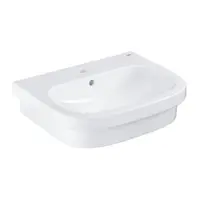 Lavoar baie pe blat alb 60 cm, dreptunghiular, Grohe Euro Ceramic