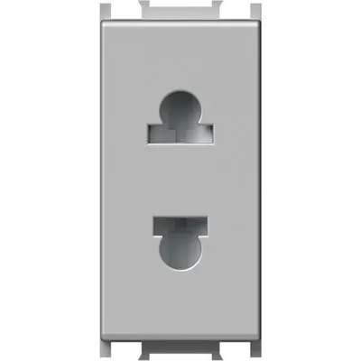 Modul Priza S. EURO 1M 16A ST IP20 Argintiu, TEM Modul TEM-VM21ES-U