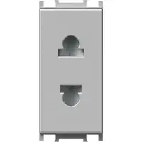 Modul Priza S. EURO 1M 16A ST IP20 Argintiu, TEM Modul TEM-VM21ES-U