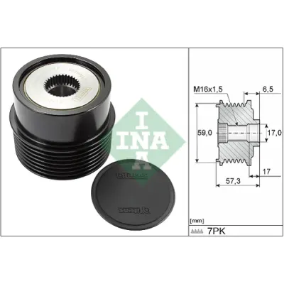 Sistem roata libera, generator INA 535 0314 10