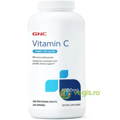 Vitamina C 1000mg cu Bioflavonoide si Pulbere de Macese 360tb