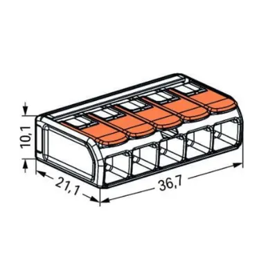Clema rapida conexiune 5x0.5-6mmp