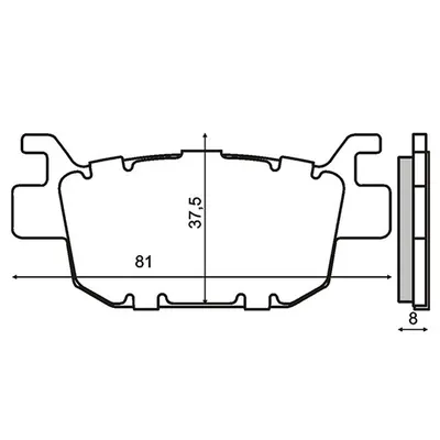 Placute frana Honda SH125 150 09