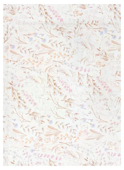 Cearșaf pentru bebeluși cu elastic Bimbidreams - NIZA, 60 x 120 cm, Alb/Violet