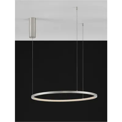 Lampa suspendata TARQUIN Bruched Champagne Silver Aluminum & Silicone LED 36 Wat 230 Volt Lm 3000K IP20
