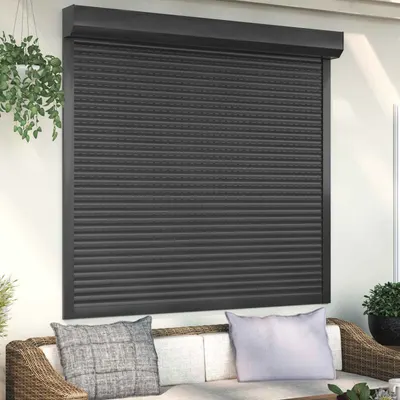vidaXL Obturator rulant Antracit 160 x 150 cm Aluminiu și Poliuretan