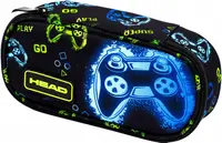 Penar școlar oval Astra Head - Joc neon, 1 fermoar