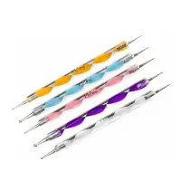 Set 5 Punctatoare metalice cu maner din plastic