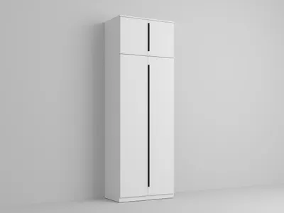 Dulap dormitor 2 usi Alb 83 x 240.3 cm - Arkana