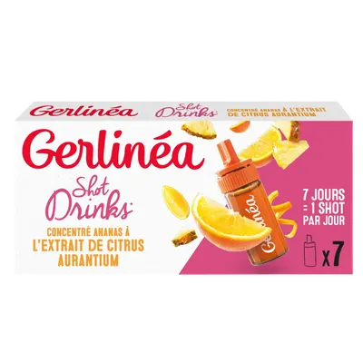 Shot concentrat cu ananas si extract de portocale amare, 70ml, Gerlinea