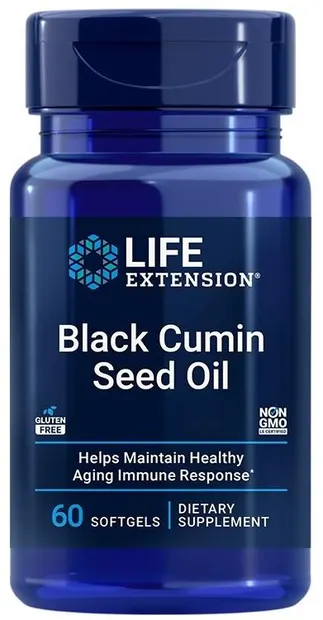 Ulei de semințe de chimen negru, 60 capsule moi, Life Extension