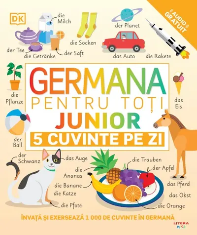 Germana pentru toti. Junior. 5 cuvinte pe zi