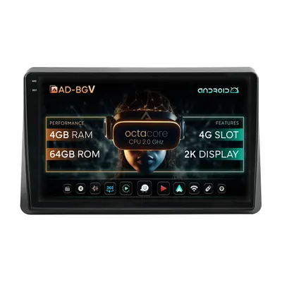 Navigatie Opel Movano Renault Master (2020-2024), Android, V-Octacore 4GB RAM + 64GB ROM, 10 Inch - AD-BGV10004+AD-BGRKIT377