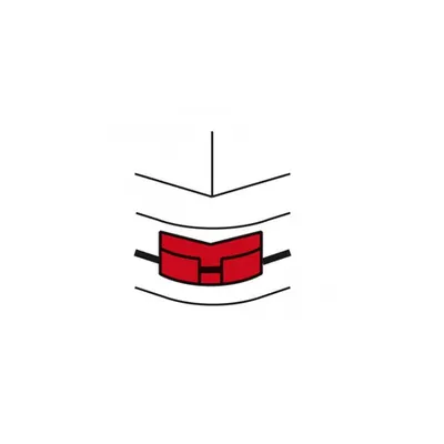 VDI cable management accessory pentru Unghi extern - pentru capac flexibil DLP trunking