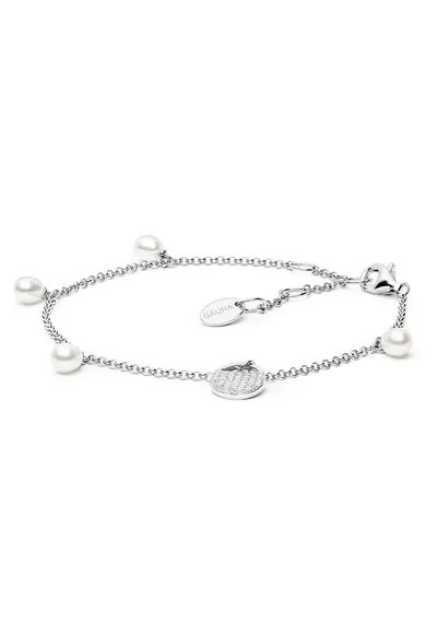 Bratara argint cu perle naturale si zirconia - Charm