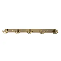 Cuier cu 5 Agatatori, Metal, Lungime 44.5 cm, Auriu