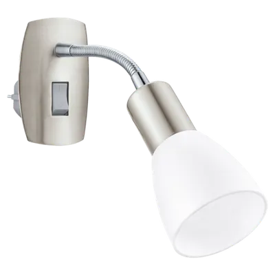 Lampa priza DAKAR 3 satin nickel, chrome 220-240V,50/60Hz IP20
