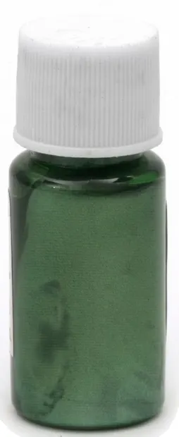 Colorant perlat pentru rășină Em Art - Pe bază de ulei, verde, 10 ml