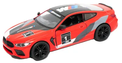Mașinuță metalică Kinsmart Livery Edition - BMW M8 Competition Coupe, 1:38, roșie