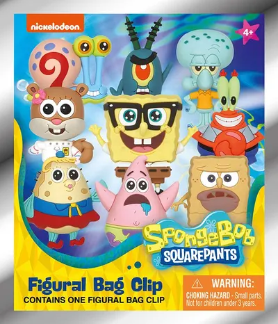 Pandantiv pentru rucsac Monogram Animation: SpongeBob SquarePants - (Mystery Blind Bag) (Series 4), sortiment