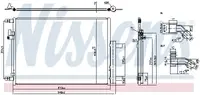 Radiator aer conditionat AC cu uscator potrivit JEEP COMPASS 2.0D 03.17-