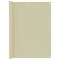 Gossi paravan de balcon, crem, 120 x 500 cm, tesatura oxford