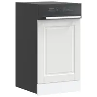 vidaXL Panou pentru mașină de spălat vase Porto alb 45x1,5x57 cm lemn prelucrat