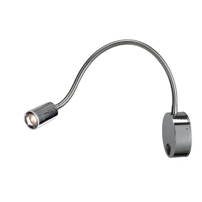 Corp iluminat de perete, aplica, DIO FLEX PLATE display lumini, crom lumina de perete, cu LED-uri de putere 1W, 3000K, crom