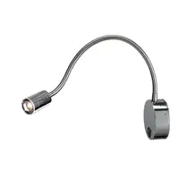 Corp iluminat de perete, aplica, DIO FLEX PLATE display lumini, crom lumina de perete, cu LED-uri de putere 1W, 3000K, crom ,,