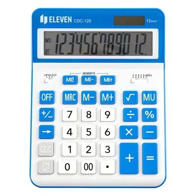 Calculator Eleven - CDC120WH-NV, alb/albastru închis