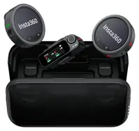 Microfon wireless Insta360 - Mic Pro, 2 TX + 1 RX, negru