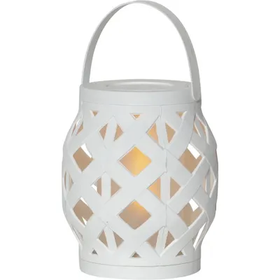 Felinar Star Trading Flame Lantern, înălțime 16 cm, alb