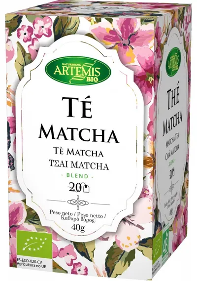 Ceai bio Matcha blend, 20 plicuri filtrante, Artemis Bio