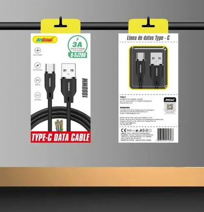 Cablu Engro de incarcare, USB - USB tip C, 1 m, Q-SJ200