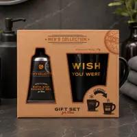 Set cadou de baie pentru bărbați, MEN'S COLLECTION, Accentra, gel de duș și cană termosensibilă
