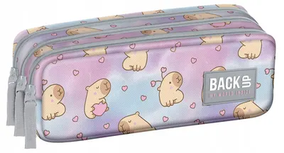 Penar școlar BackUp 8 G - Capybara Dream, 3 fermoare