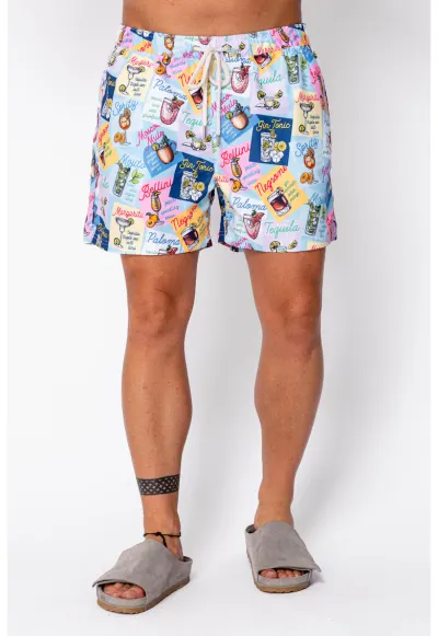 Pantaloni scurti de baie Cocktail Color 22436 - Multicolor