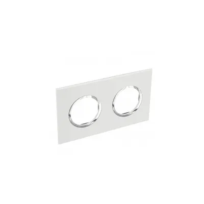 Placa Arteor - French/German standard - rotund - 2 x 2 module - alb