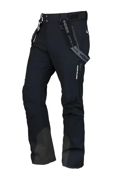 Pantaloni impermeabili si rezistenti la vant - pentru schi Howard - Negru/Bleumarin