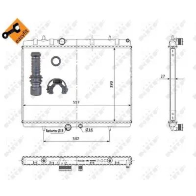 Radiator, racire motor NRF 50438