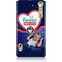 Pampers Night Pants Size 4 scutece de unică folosință tip chiloțel pentru noapte 9-15 kg 52 buc