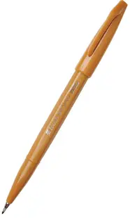 Marker pensula Pentel Sign Pen - SES15C, ocru